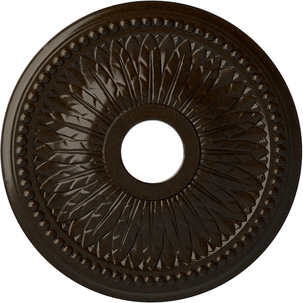 Ekena Millwork Bailey Ceiling Medallion (Fits Canopies up to 5 3/4"), 18"OD x 3 3/4"ID x 1 1/2"P, Bronze CM18BIBZS - main
